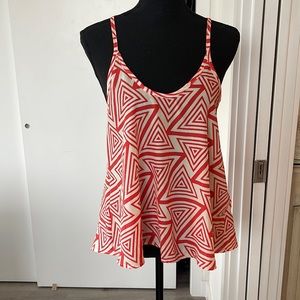 Francesca’s Collection Open Back Flowy Tank